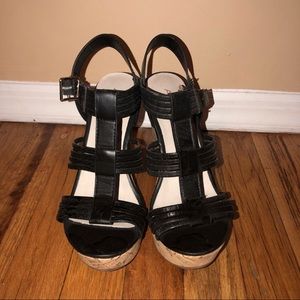 black aldo wedges